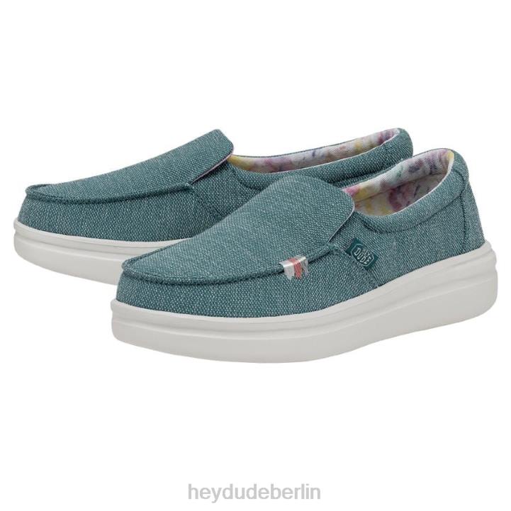 nebliger Aufstieg Hey Dude Frauen 8JFX226 Schuhe tropisches Blau