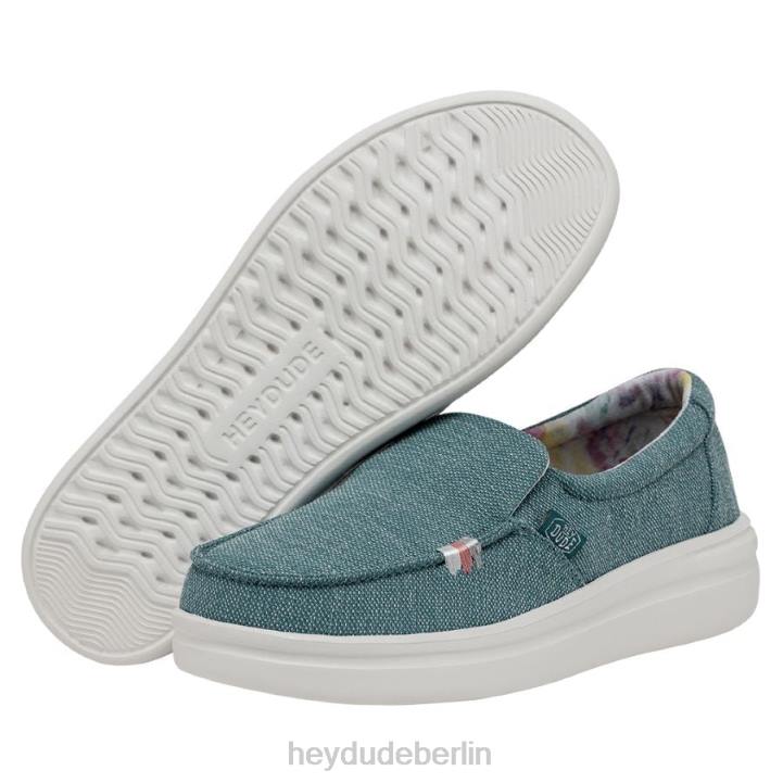 nebliger Aufstieg Hey Dude Frauen 8JFX226 Schuhe tropisches Blau