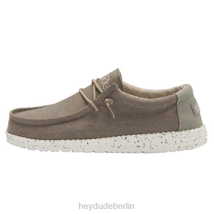 Wally Chambray Hey Dude Männer 8JFX463 Schuhe Sepiabraun