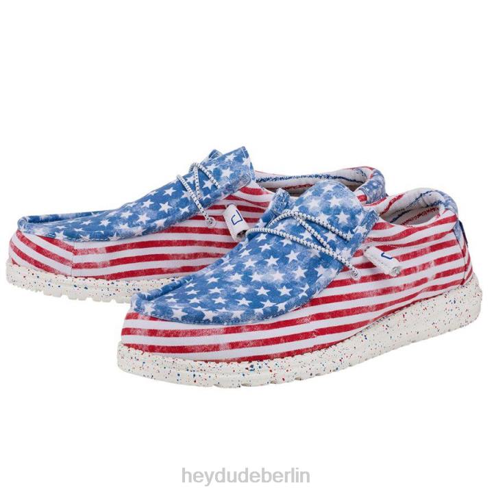 Wally Hey Dude Männer 8JFX396 Schuhe Sternenbanner