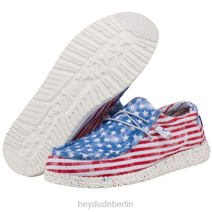 Wally Hey Dude Männer 8JFX396 Schuhe Sternenbanner