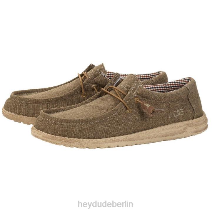 Wally Hey Dude Männer 8JFX400 Schuhe Nuss