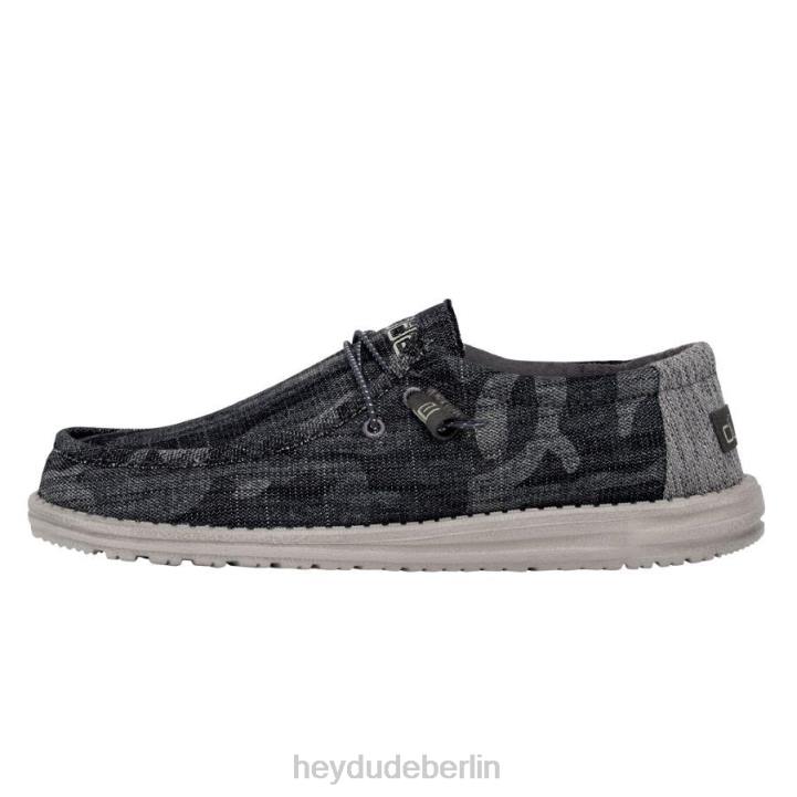 Wally Hey Dude Männer 8JFX460 Schuhe Tarn-Tweed