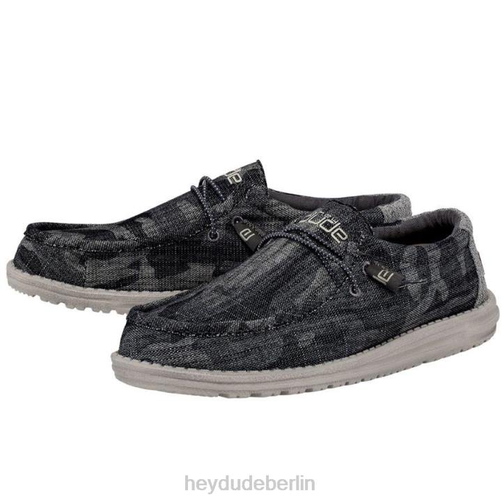 Wally Hey Dude Männer 8JFX460 Schuhe Tarn-Tweed