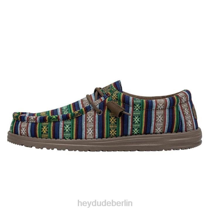 Wally Serape Hey Dude Männer 8JFX438 Schuhe blaue Schlucht