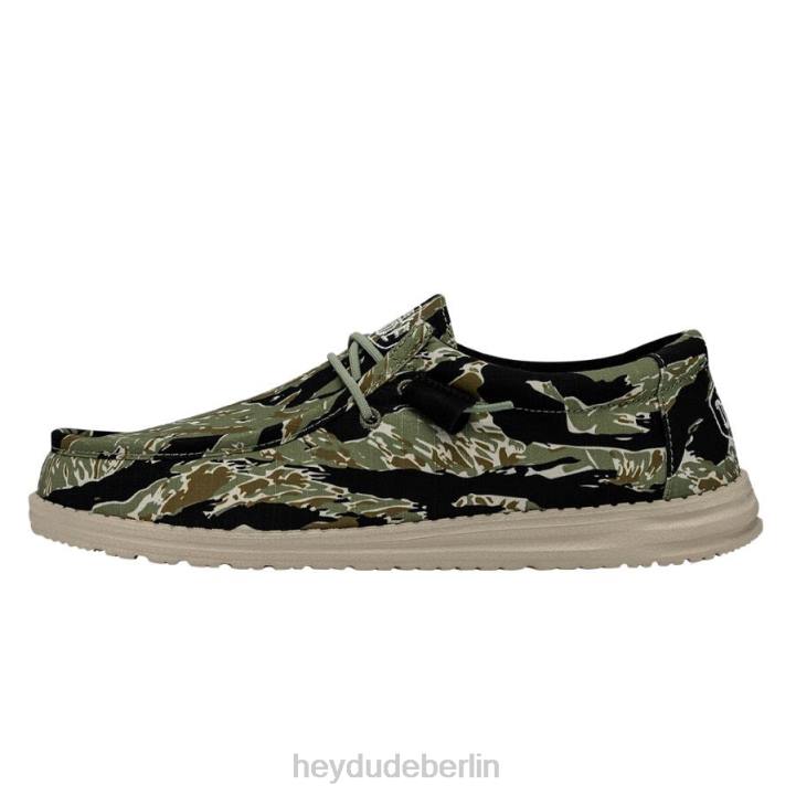 Wally-Tarnung Hey Dude Männer 8JFX430 Schuhe Tigerstreifen-Camouflage