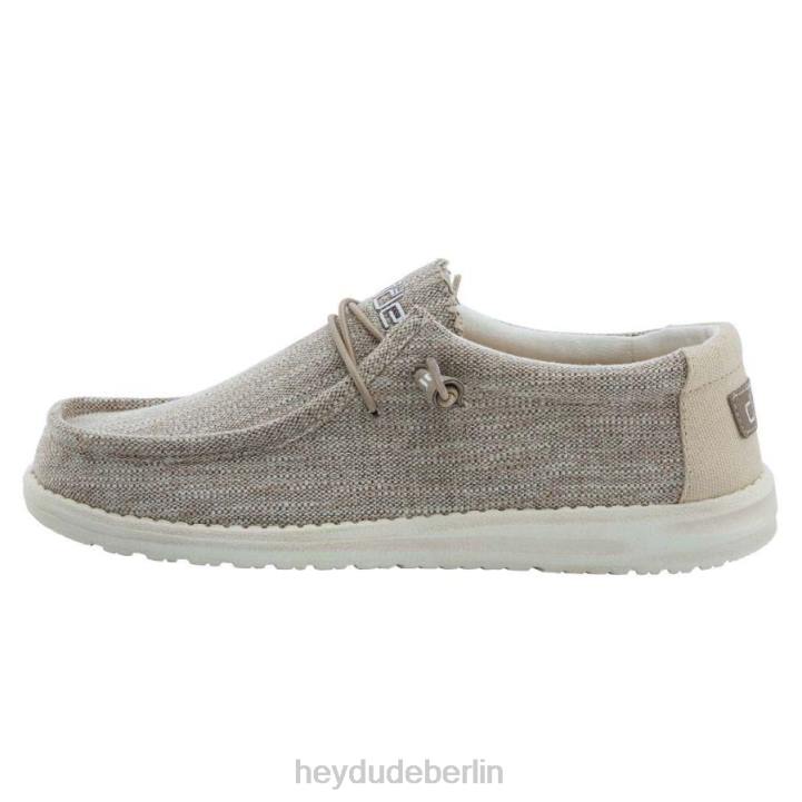 Wally gewebt Hey Dude Männer 8JFX401 Schuhe Beige