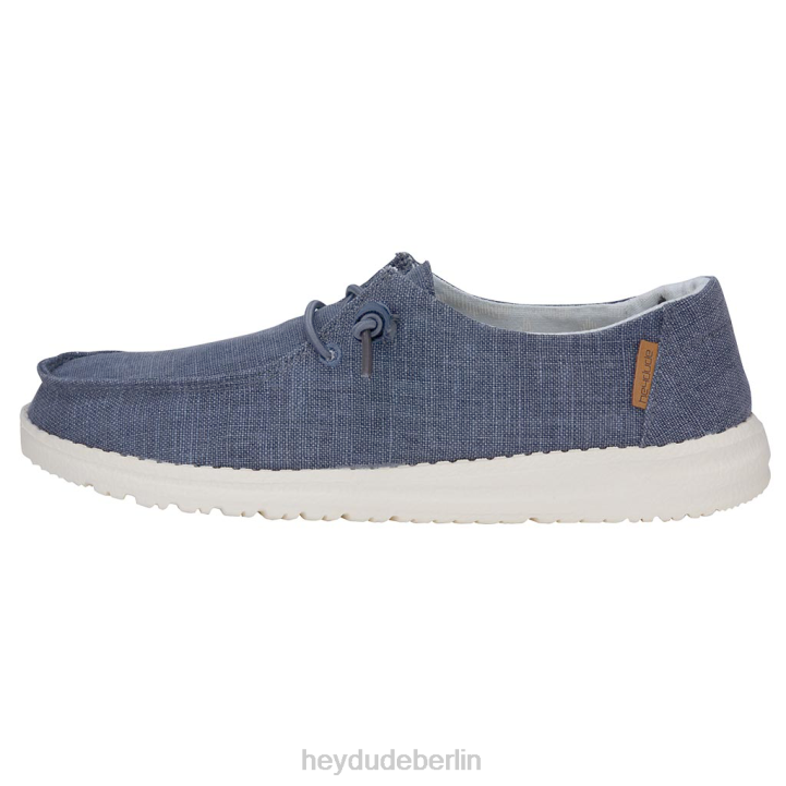 Wendy Chambray Hey Dude Männer 8JFX100 Schuhe Marineweiß