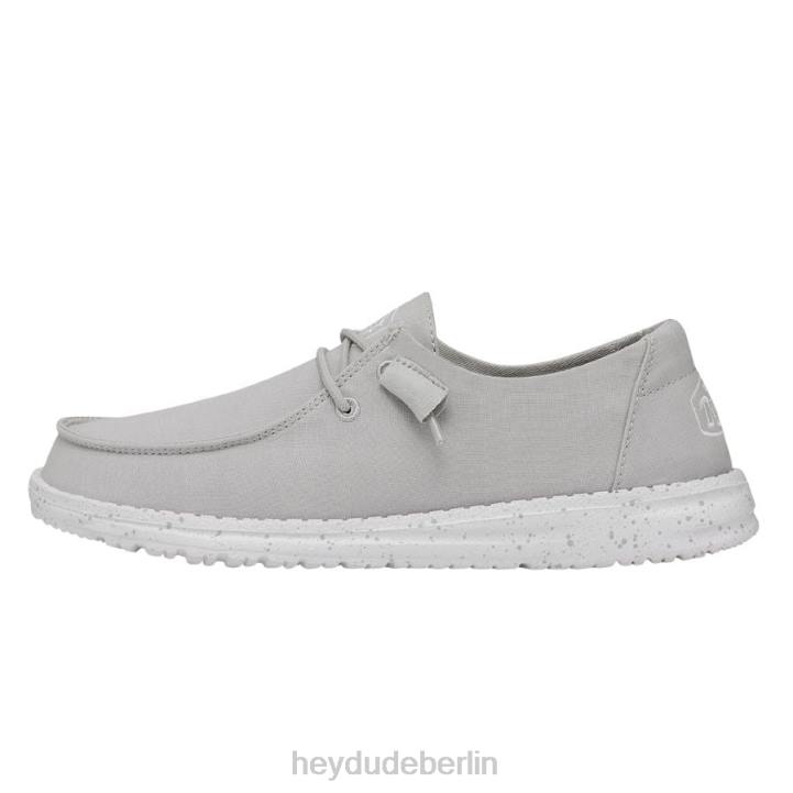 Wendy Slub Canvas Hey Dude Männer 8JFX25 Schuhe hellgrau